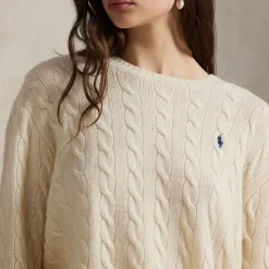 Best Polo Player Logo Oversized Sweater Women Sweaters & Cardigans