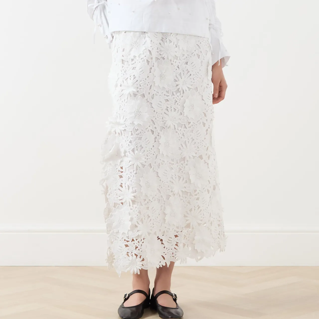 Hot Pomi Floral Skirt Women Skirts