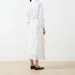 Hot Pomi Floral Skirt Women Skirts