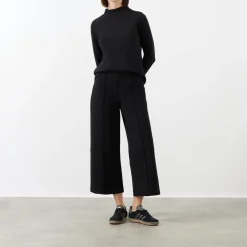 Outlet Ponte Cropped Wide Leg Pant Women Activewear