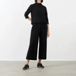 Outlet Ponte Cropped Wide Leg Pant Women Activewear