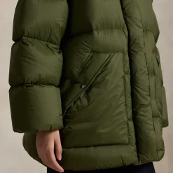 Pony Player Logo Padded Oversized Jacket Women Coats & Jackets