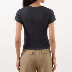 Sale Poodle Print Logo T-Shirt Women Tops