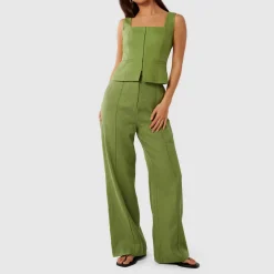 New Posey Linen Wide Leg Trousers Women Trousers & Shorts