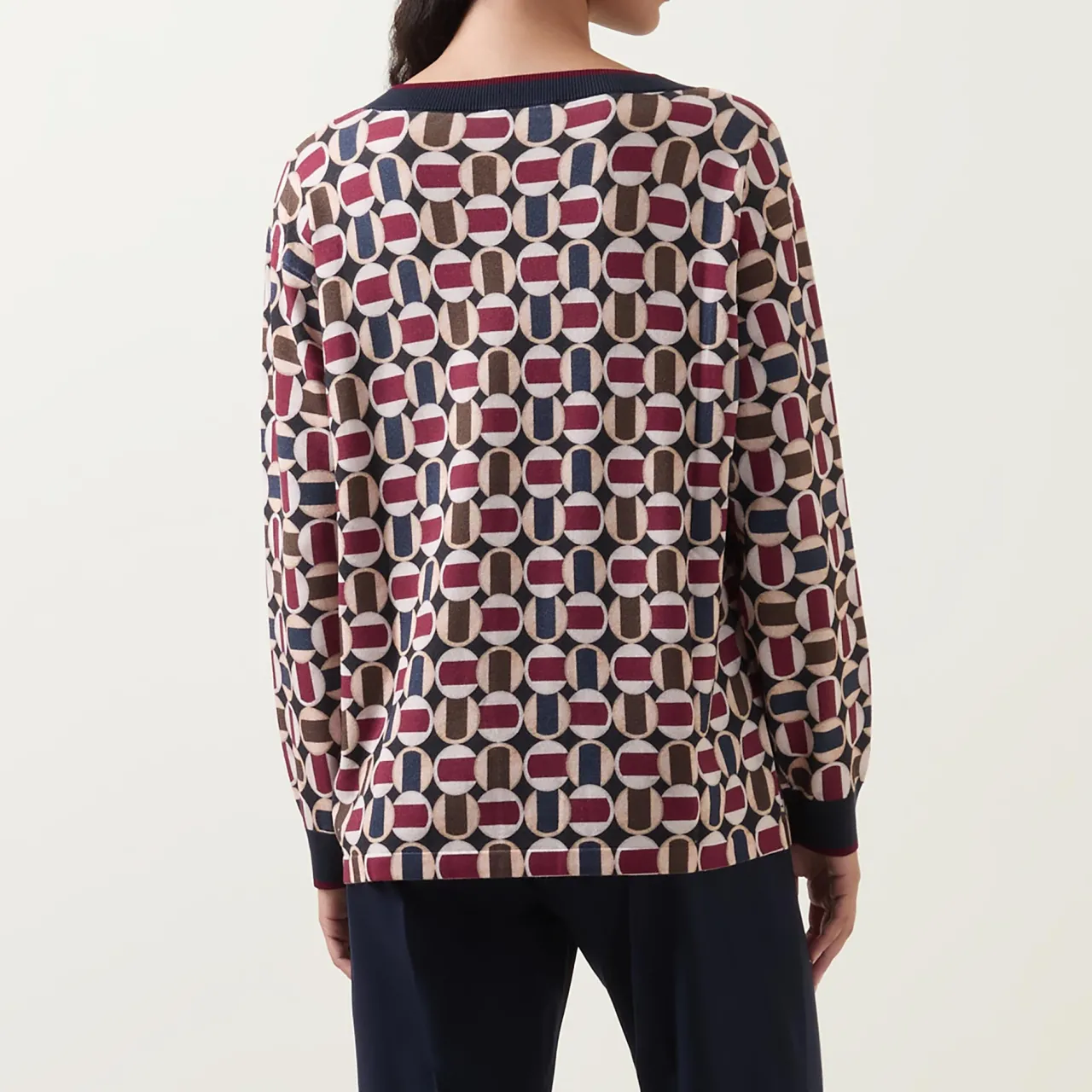 New Printed Knit Sweater Women Sweaters & Cardigans