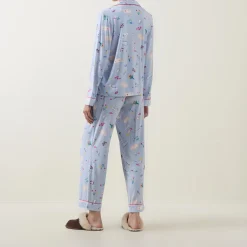 Hot Printed Motif Pyjama Set Women Sleepwear