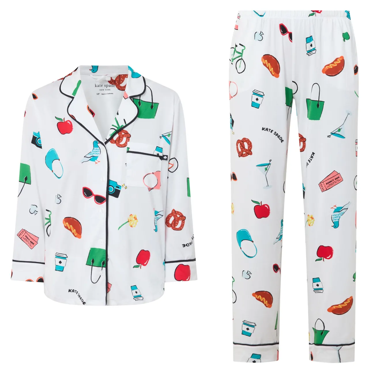 New Printed Pyjama Set Women Sleepwear