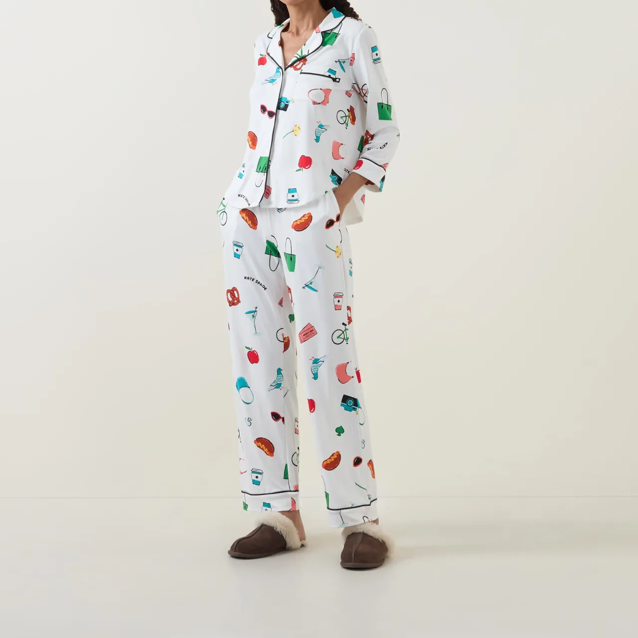 New Printed Pyjama Set Women Sleepwear