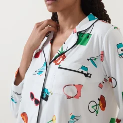 New Printed Pyjama Set Women Sleepwear