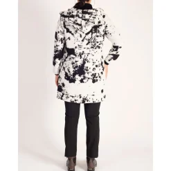 Printed Wool-Blend Hooded Coat Women Coats & Jackets