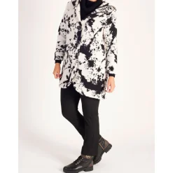 Printed Wool-Blend Hooded Coat Women Coats & Jackets