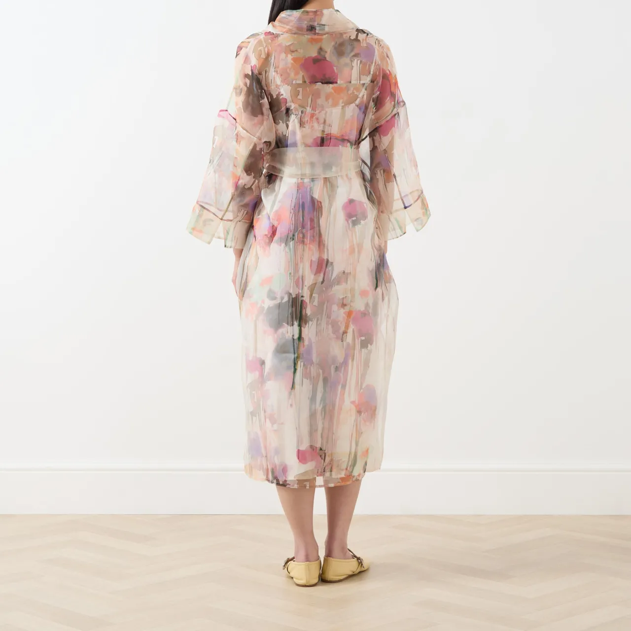 Sale Privet Floral Wrap Dress Women Dresses