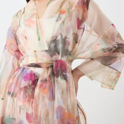 Sale Privet Floral Wrap Dress Women Dresses