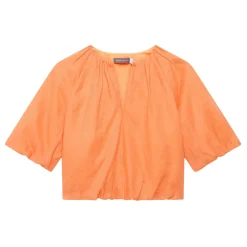 Best Puff Sleeve Gathered Top Women Tops