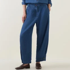 Sale Punna Denim Barrel Leg Trousers Women Trousers & Shorts