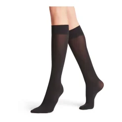 Discount Pure Matt Knee High Socks Black Women Lingerie