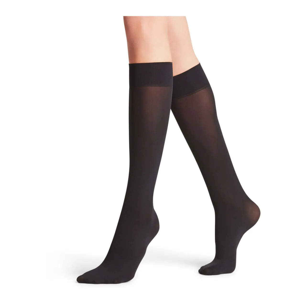 Discount Pure Matt Knee High Socks Black Women Lingerie
