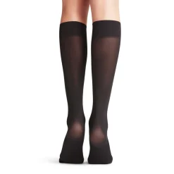 Discount Pure Matt Knee High Socks Black Women Lingerie