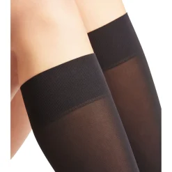 Discount Pure Matt Knee High Socks Black Women Lingerie