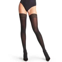 Clearance Pure Matt Stay Ups Black Women Hosiery