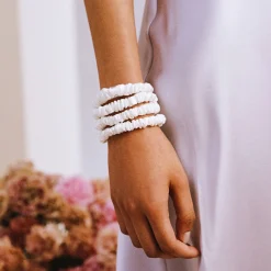 Outlet Pure Silk Skinny Scrunchies - White Women Hair Accessories