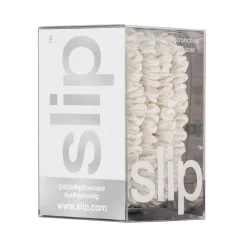 Outlet Pure Silk Skinny Scrunchies - White Women Hair Accessories