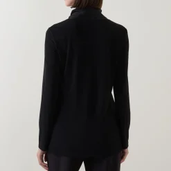 Clearance Pussybow Solid Blouse Women Tops
