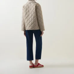 Sale Quilted Snap-Button Jacket Women Coats & Jackets
