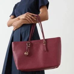 New Quinn Large Pebbled Leather Tote Bag Women Top Handle Bags|Tote Bags