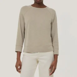 Outlet Raglan Textured Top Women Tops