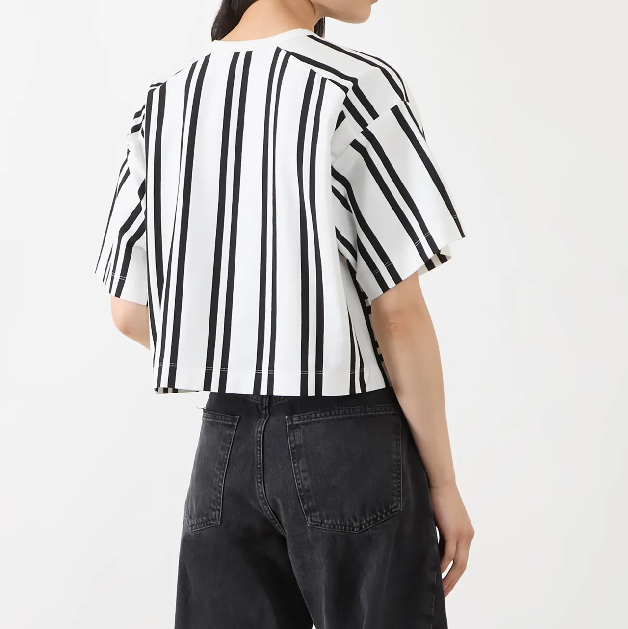Best Rail Striped Oversized T-Shirt Women Tops