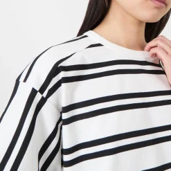 Best Rail Striped Oversized T-Shirt Women Tops