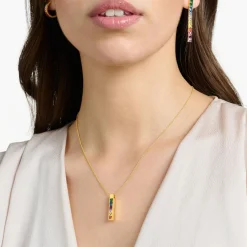 Outlet Rainbow Heritage Stone Pendant Necklace Women Necklaces