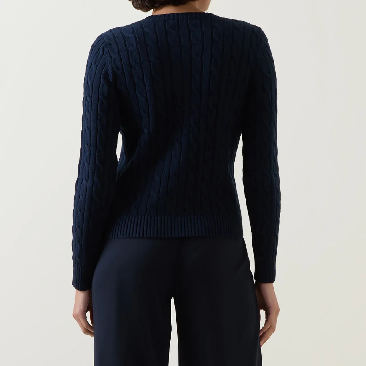 Ralhan Logo Cable-Knit Cardigan Women Sweaters & Cardigans