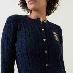 Ralhan Logo Cable-Knit Cardigan Women Sweaters & Cardigans
