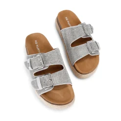 New Raquel Crystal Embellished Sandals Women Sandals