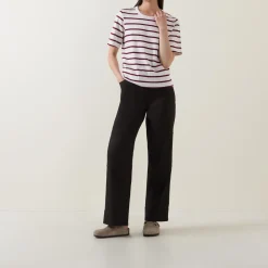 Clearance Ratana Regular Fit Striped T-Shirt Women Tops