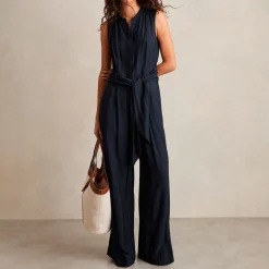 Clearance Raven Wide-Leg Belted Jumpsuit Women Jumpsuits