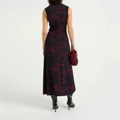 Hot Redeinagz Printed Flared Dress Women Dresses