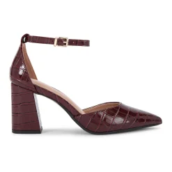 Hot Refined Croc Embossed Courts Women Heels