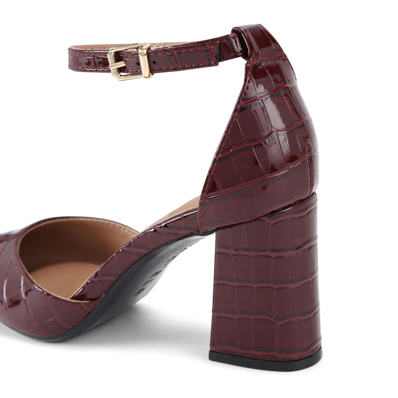 Hot Refined Croc Embossed Courts Women Heels