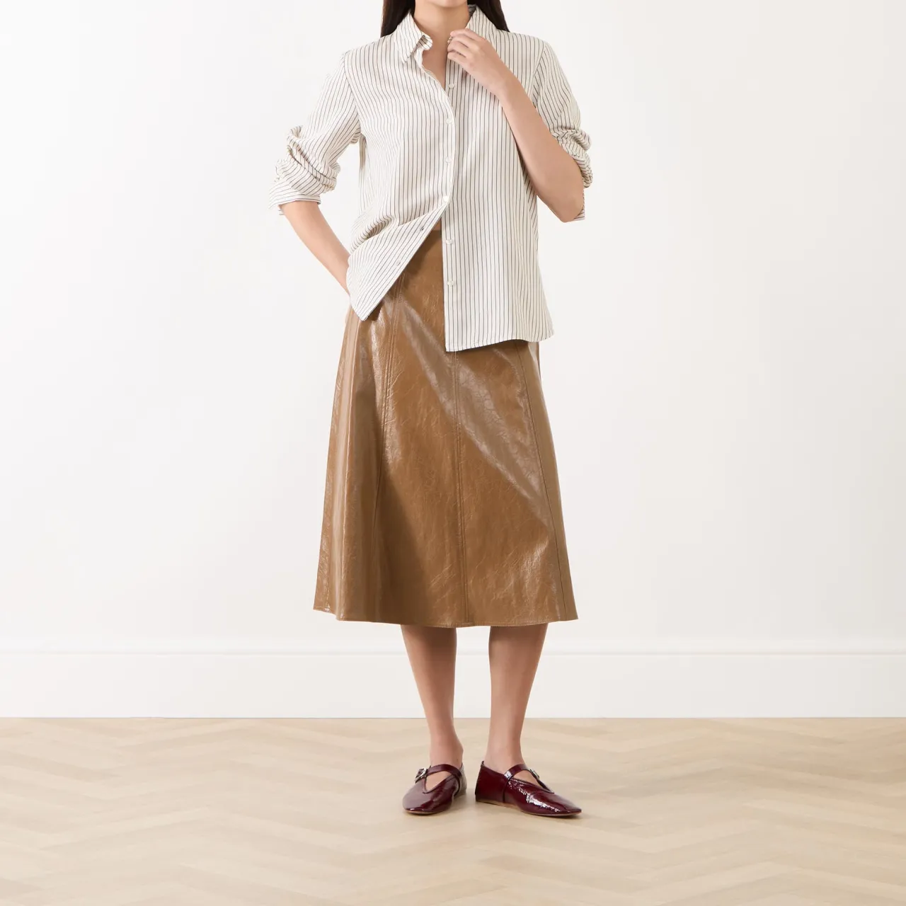 Reperto Striped Shirt Women Tops
