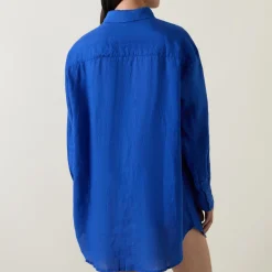 New Resort Linen Shirt Women Swimwear & Beachwear|Tops