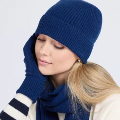 Clearance Ribbed Cashmere Beanie Women Hats