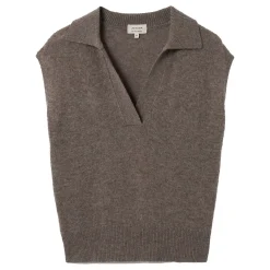 Sale Ribbed Collar Knitted Top Women Sweaters & Cardigans