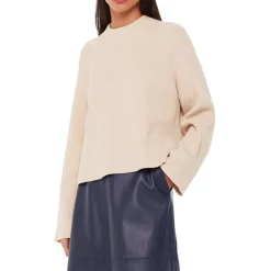 Hot Ribbed Crew Neck Sweater Women Sweaters & Cardigans