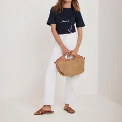 Outlet Ribbon T-Shirt Women Tops