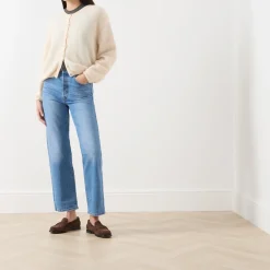 Ribcage Straight Ankle Jeans Women Denim