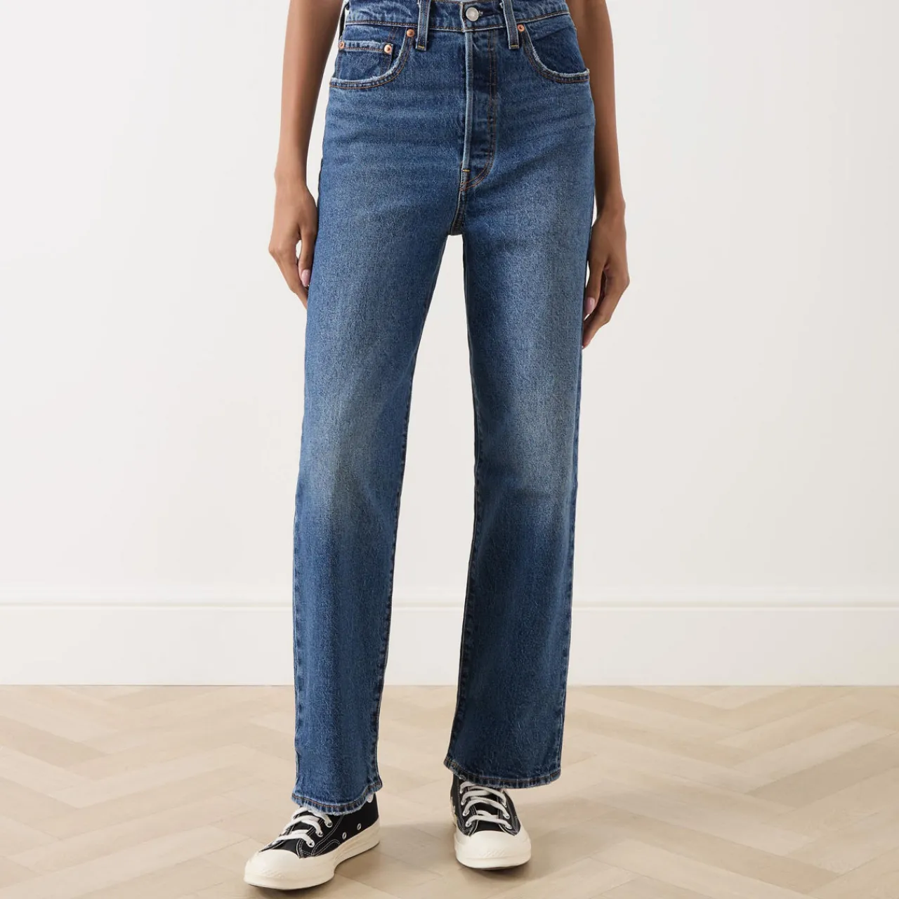 Clearance Ribcage Straight Ankle Jeans Women Denim
