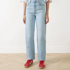 Sale Ribcage Super High-Rise Straight Leg Jeans Women Denim